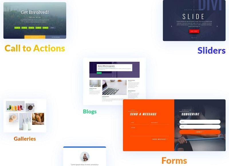 40+ Website Elements - Divi Builder