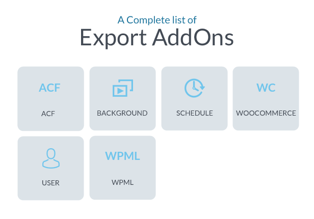 export addons