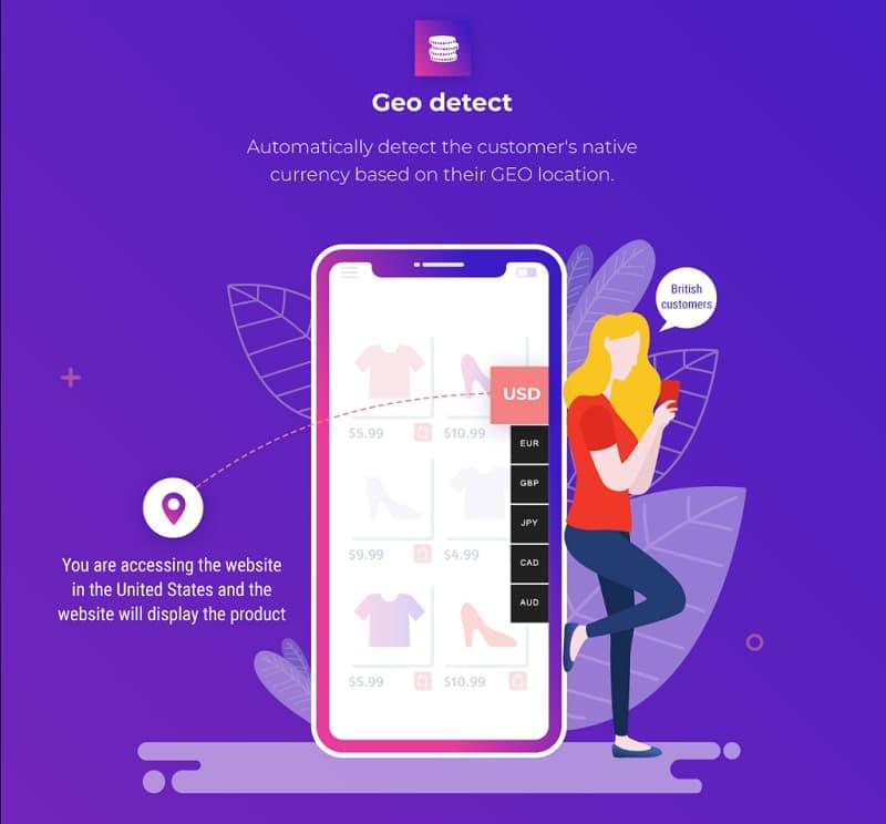 WooCommerce-Multi-Currency-Geo-detect