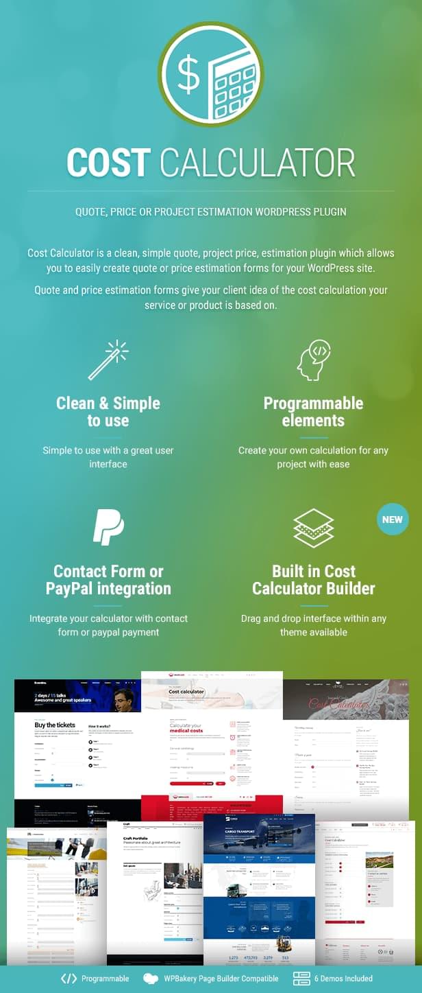 Features Cost Calculator WordPress Plugin