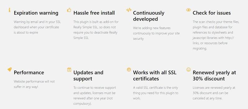 Premium Features Really Simple SSL Pro 