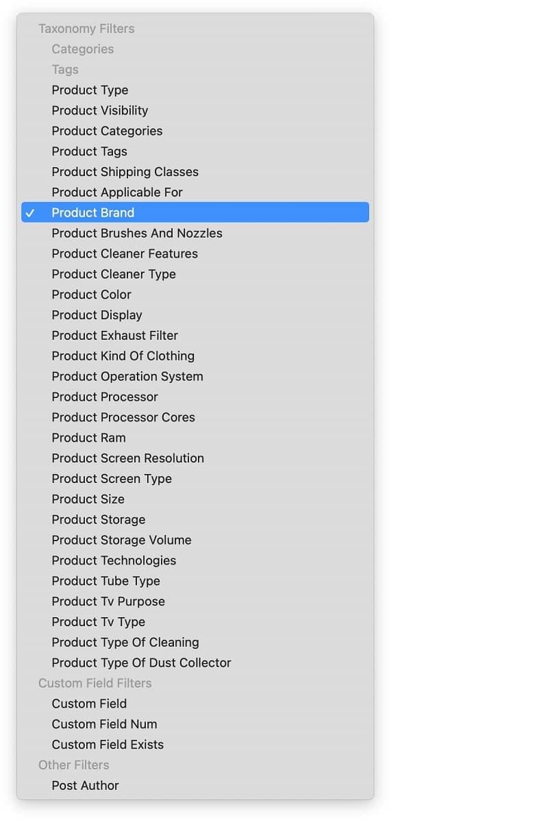 filter-parameter-list