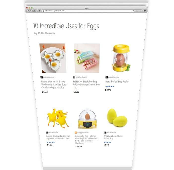 How Affiliate Egg Plugin Works