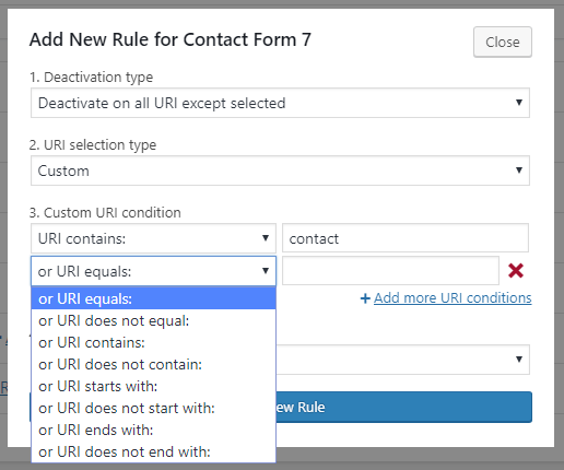 Custom-URI-condition