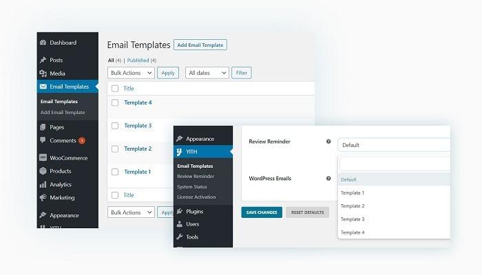 Create customized email templates
