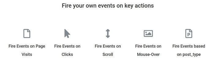 Track your own events into key actions