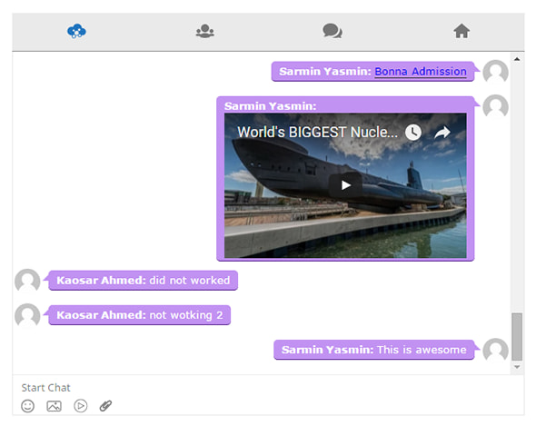 WordPress Chat Room, Group Chat Image, video, file sharing
